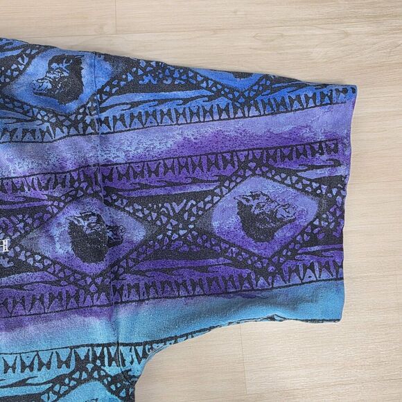 Vintage HOG’S BREATH SALOON AOP Tie Dye Key West Florida Men's Size XL - Picture 7 of 10